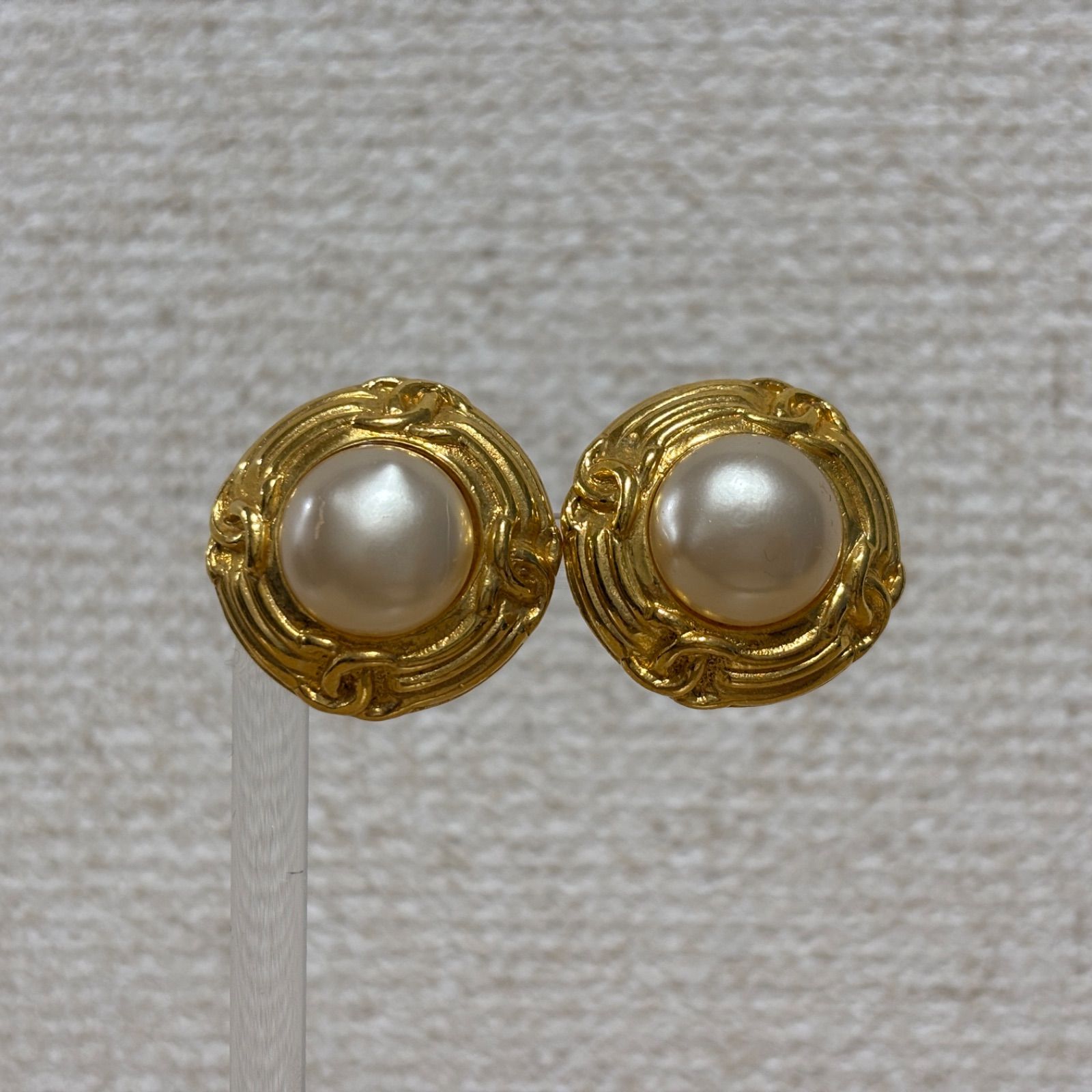 CHANEL シャネル イヤリング パール ゴールド ココマーク ヴィンテージ