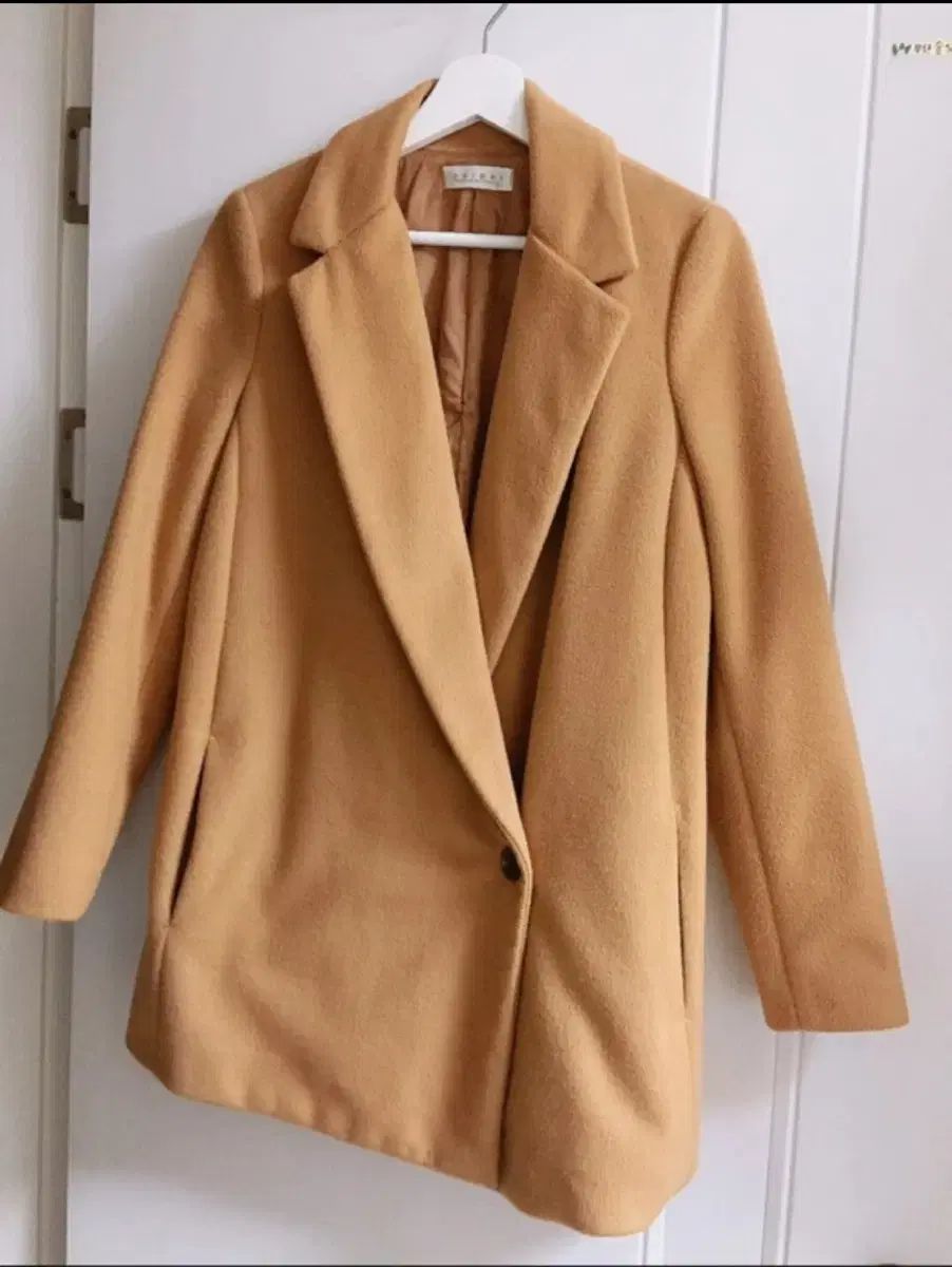 ounce アンゴラジャケット キャメル 韓国 レディース ounce アンゴラ