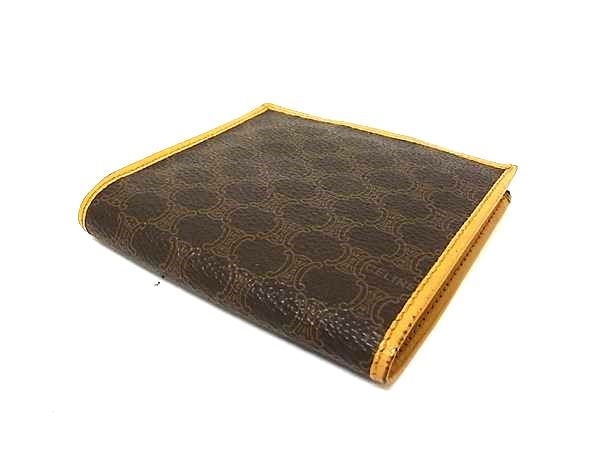 セリーヌ 二つ折り 長財布 ベージュ ホワイト マカダム 美品 財布