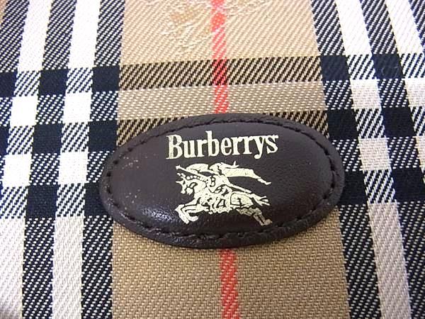 □極美品□ Burberrys バーバリーズ ノバチェック キャンバス×レザー