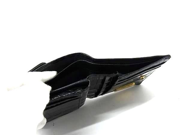 LEATHER JEWELS レザージュエルズ クロコダイル型押しレザー 二つ折り