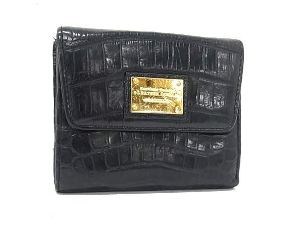 LEATHER JEWELS レザージュエルズ クロコダイル型押しレザー 二つ折り