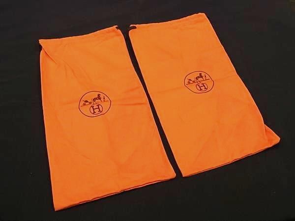 HERMES エルメス キャンバス 巾着型 保存袋 靴用 シューズ用 マルチ