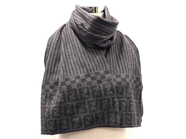 FENDI フェンディ ズッカ柄 ペカン柄 マフラー ストール 防寒具 メンズ