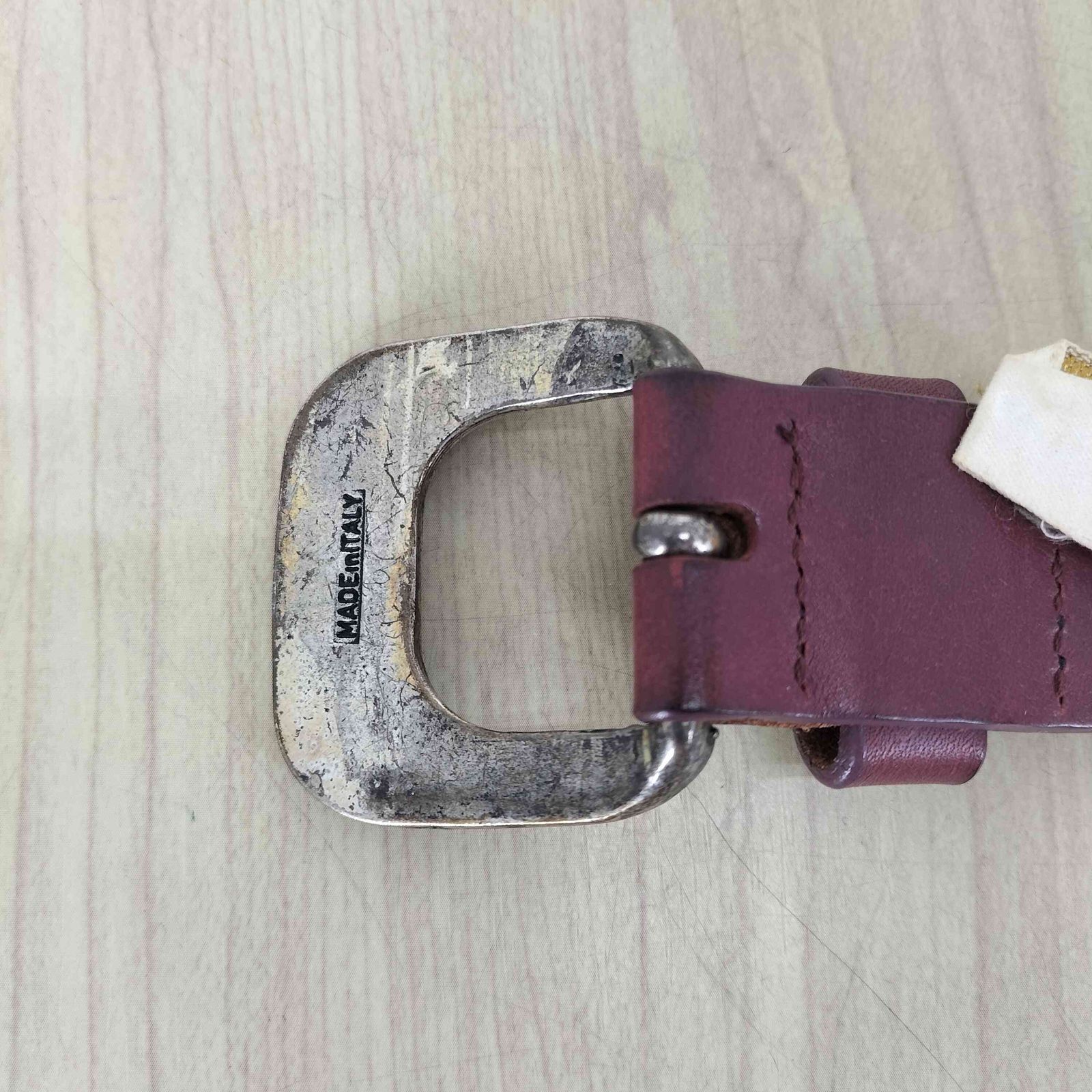 ディーゼル DIESEL ロゴスタッズ装飾 レザーベルト レディース 85CM