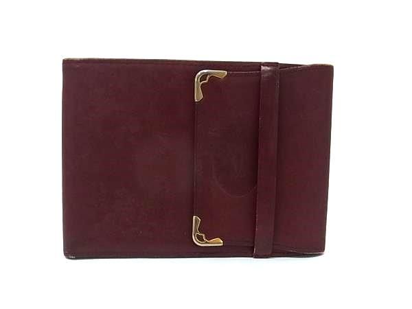 新品未使用　箱付き　Cartier カルティエ　折り財布　マストライン　ボルドー 楽天市場】Cartier カルティエ マストライン 二つ折り財布（小銭入れ