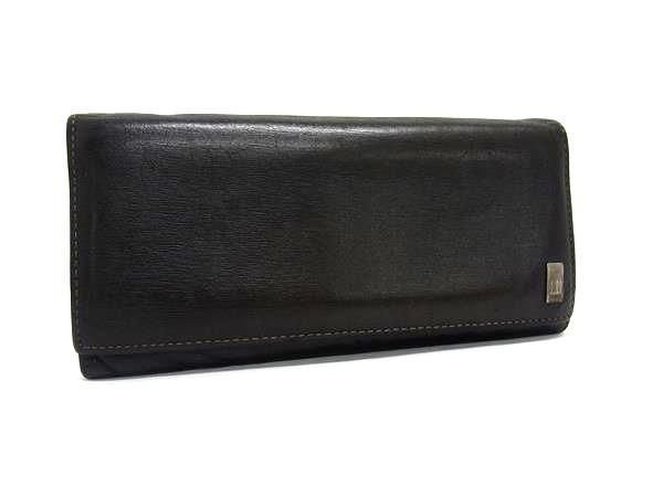 dunhill ダンヒル サイドカー レザー 二つ折り 長財布 ウォレット 札入れ 小銭入れ メンズ ブラウン系 DL4138