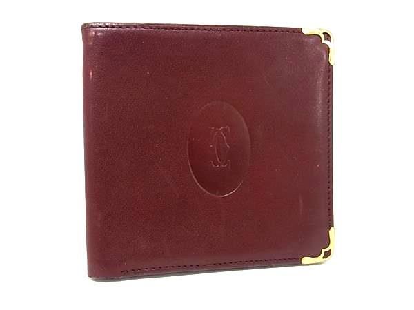 Cartier カルティエ マストライン レザー 二つ折り 財布 ウォレット