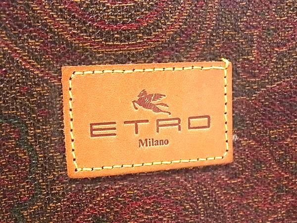 □美品□ ETRO エトロ PVC ペイズリー柄 メイクポーチ マルチケース