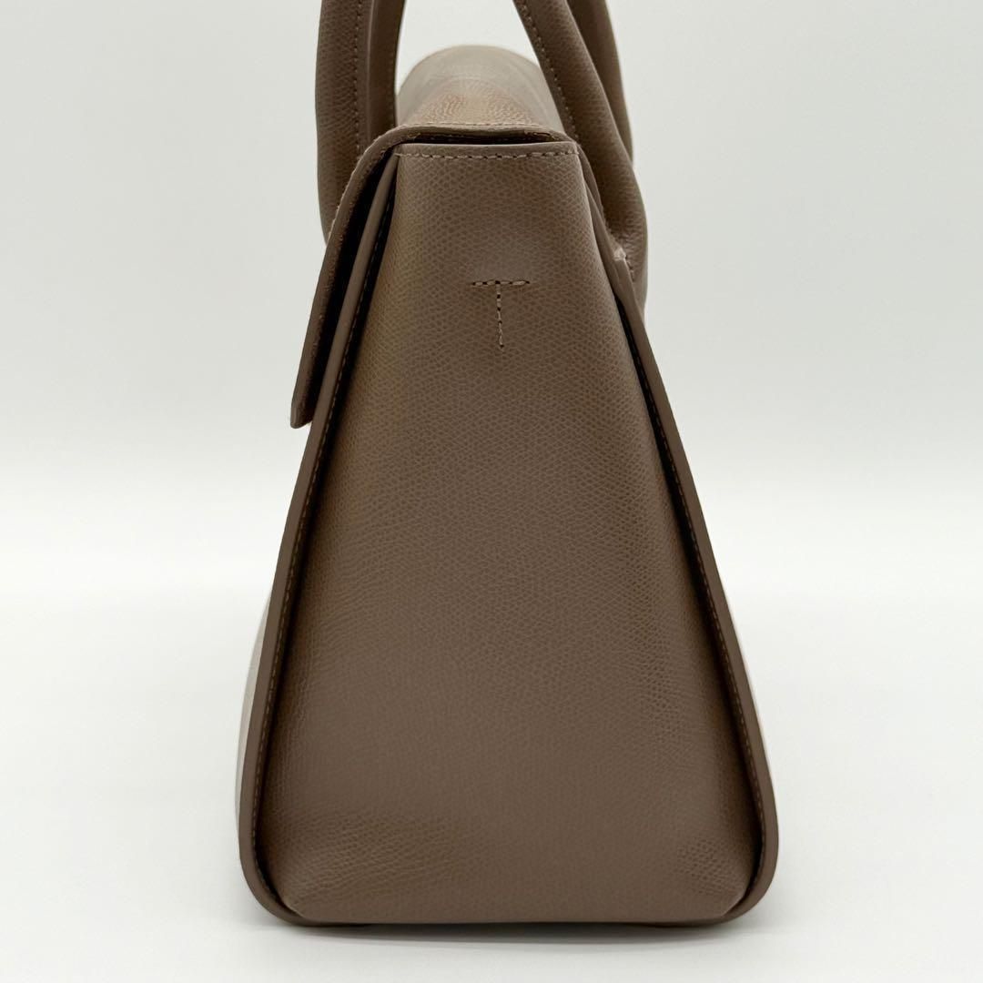極美品】FURLA メトロポリス サッチェル ハンドバッグ 2way 茶色 