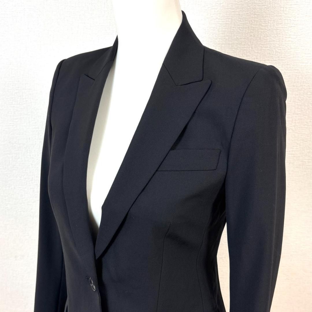 美品】 Theory テーラードジャケット ワンボタン 2 ブラック 無地