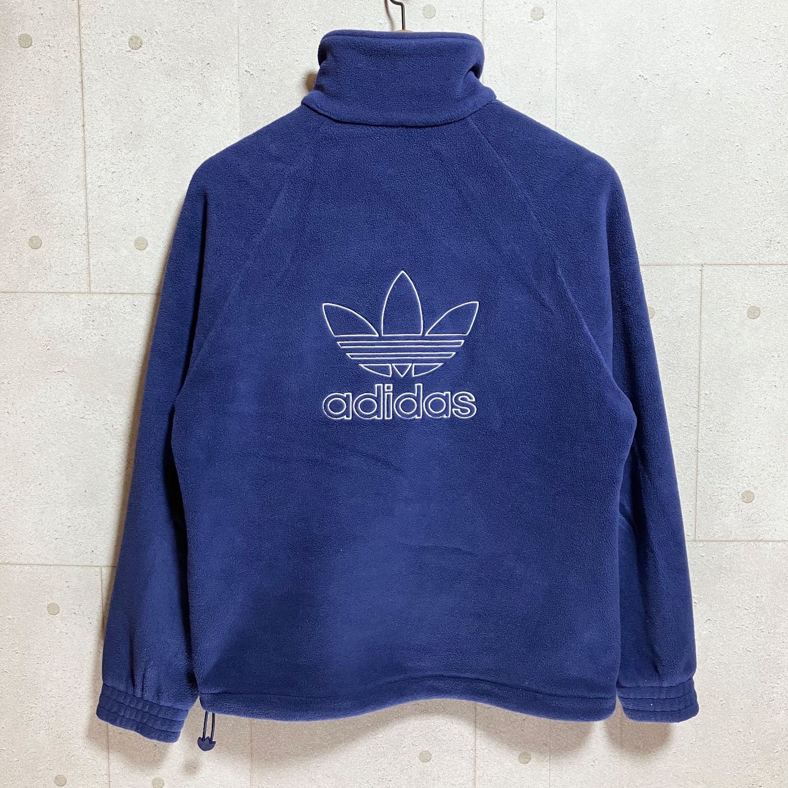 使用感少☆アディダス ドイツ代表 刺繍 エンブレム ハーフジップ フリース M 使用感少☆アディダス ドイツ代表 刺繍 エンブレム ハーフジップ