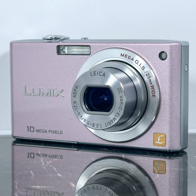 動作品✨Panasonic LUMIX DMC-FX35 平成レトロ ピンク Panasonic DMC-FX35 Digital Camera LUMIX FX35 Cocktail Pink -90