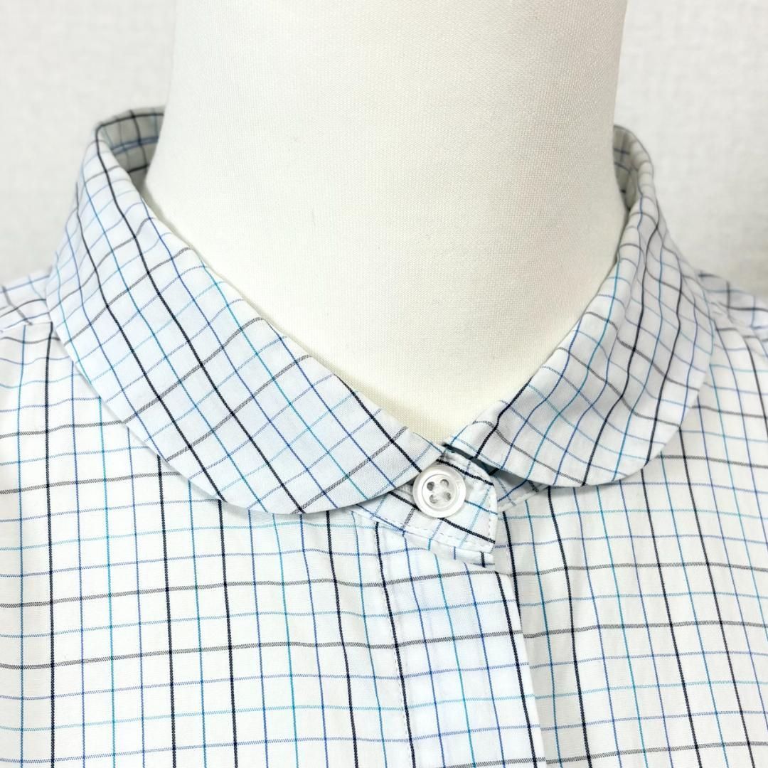 美品】 MARGARET HOWELL 長袖ワイドブラウスシャツ 3 チェック