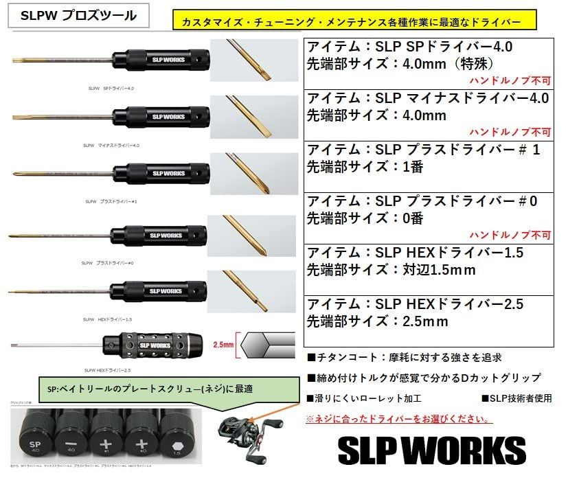 在庫処分】SLPW Works) プロズツール Slp ドライバーシリーズ ダイワ