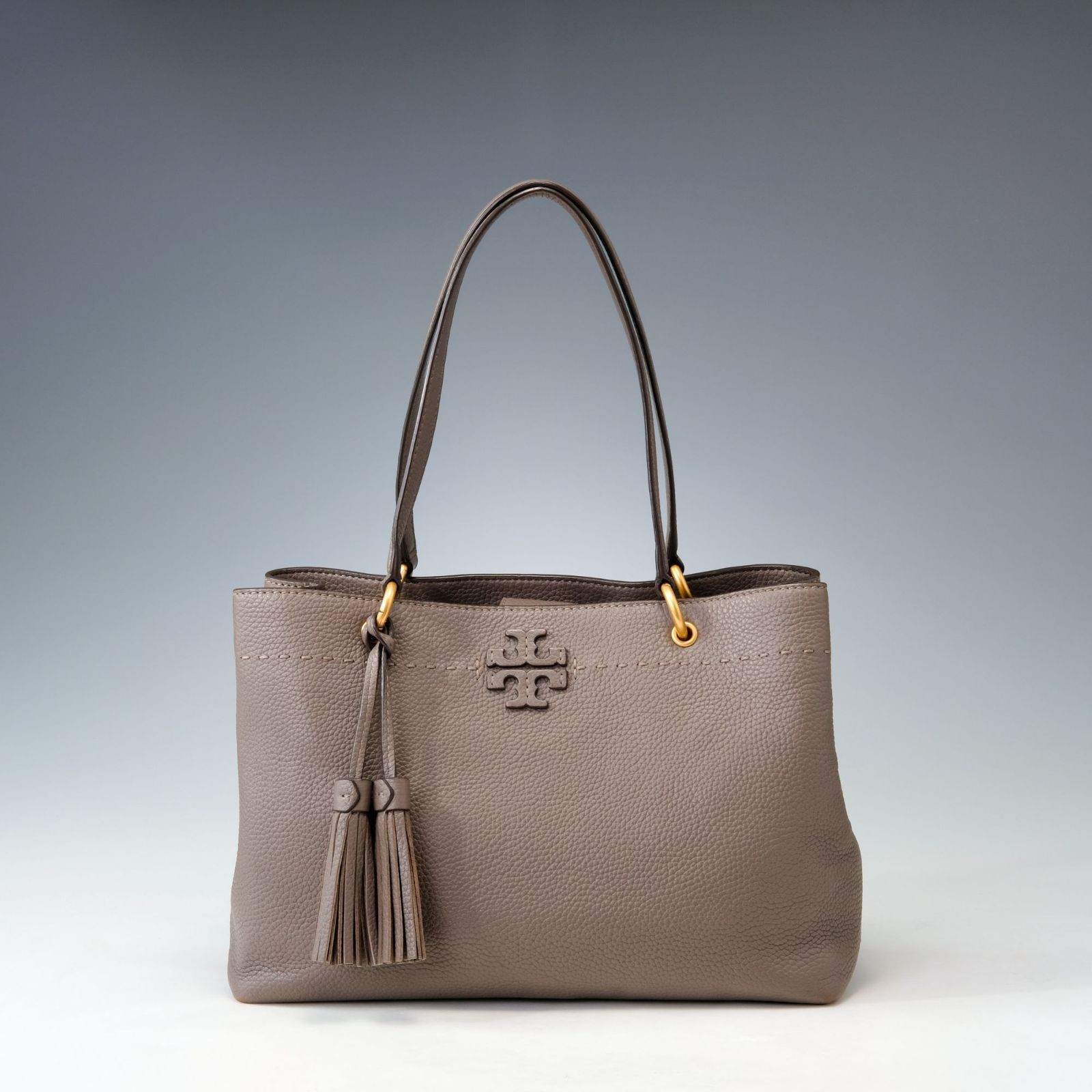 極美品！ トリーバーチ マックグロー トートバッグ タッセル レザー Tory Burch トリーバーチ マックグロー タッセル トートバッグ レザー