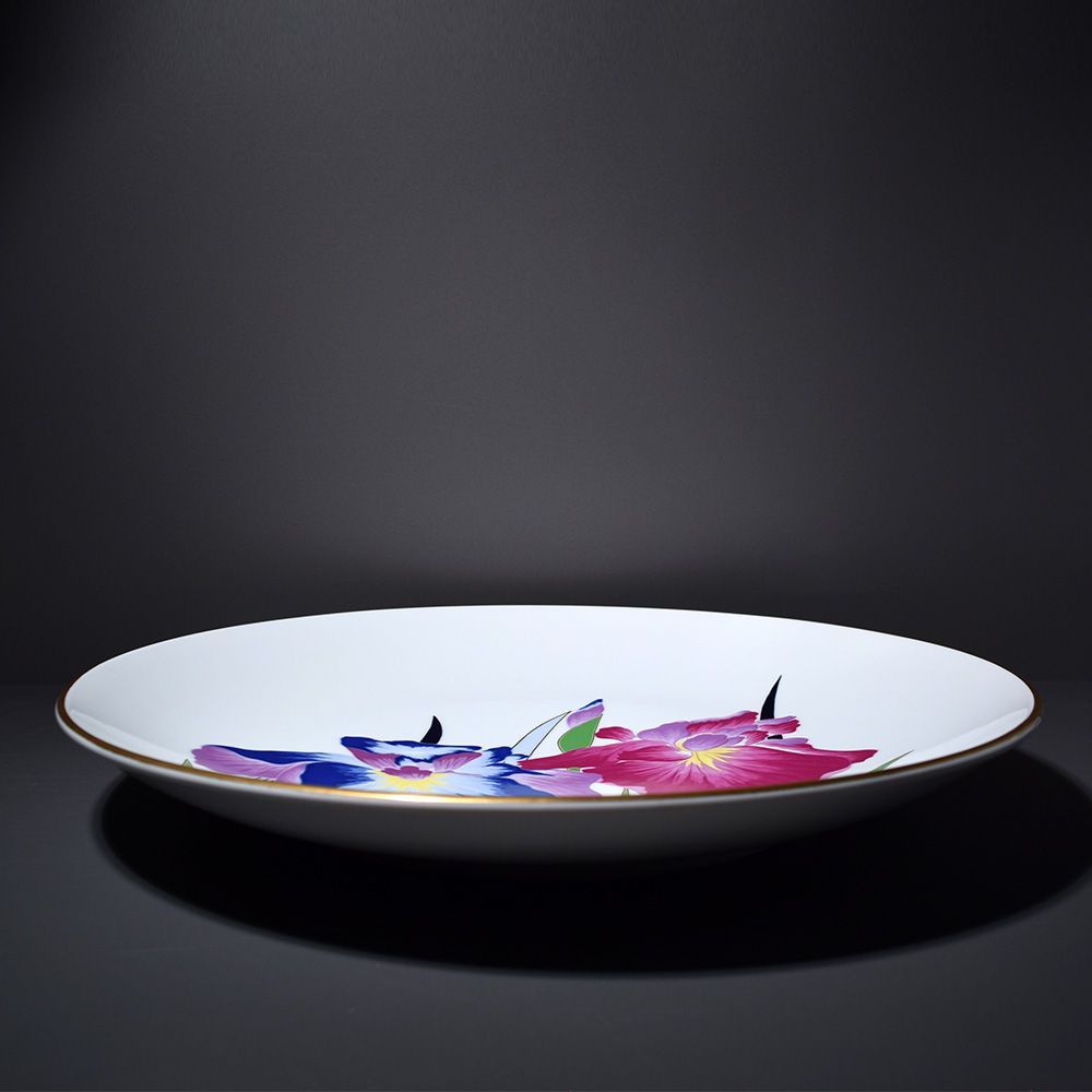 有田焼 香蘭社 古伊万里風 芍薬 花柄皿 大鉢 飾り皿 大皿 骨董品 手書き 新品未使用品 有田焼 香蘭社 古伊万里風 芍薬 皿 大鉢 飾り皿 額皿