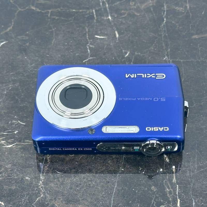 CASIO EXILIM EX-Z500 ブルー CCD 500万画素 薄型 軽量 コンパクト