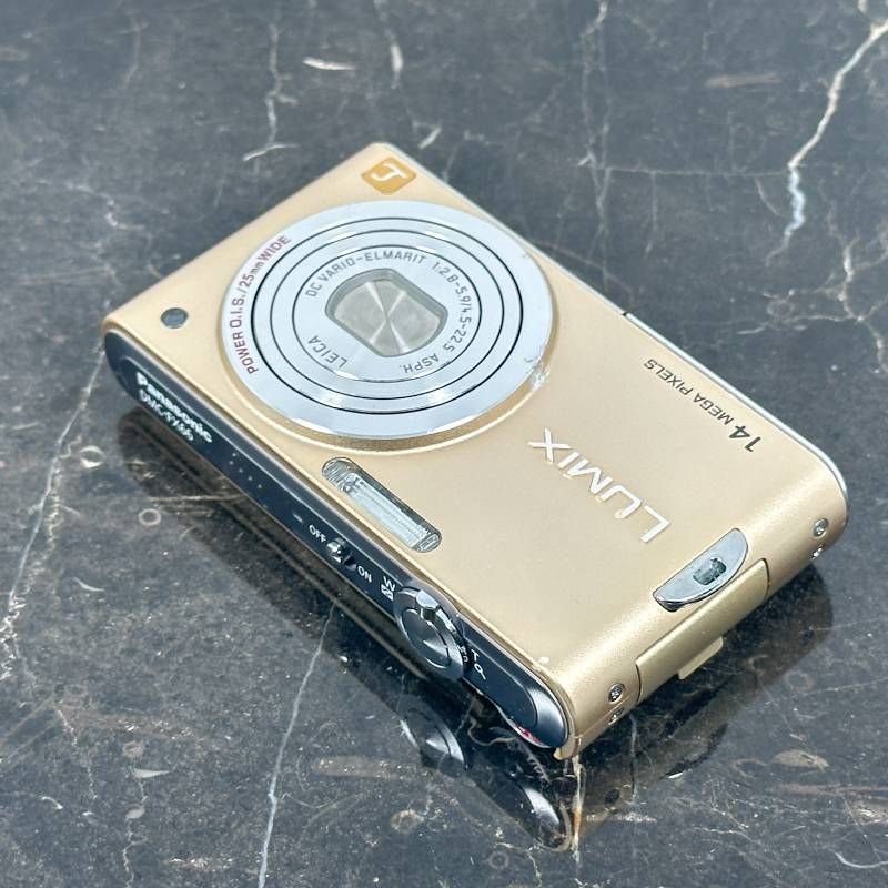 Panasonic LUMIX DMC-FX66 ゴールド 1410万画素 25mm広角 LEICAレンズ