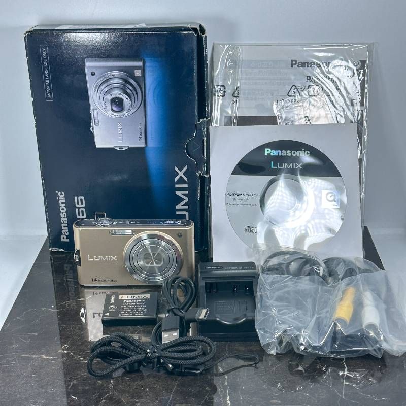 Panasonic LUMIX DMC-FX66 ゴールド 1410万画素 25mm広角 LEICAレンズ