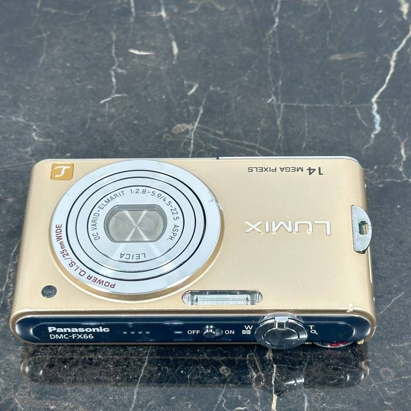 Panasonic LUMIX DMC-FX66 ゴールド 1410万画素 25mm広角 LEICAレンズ