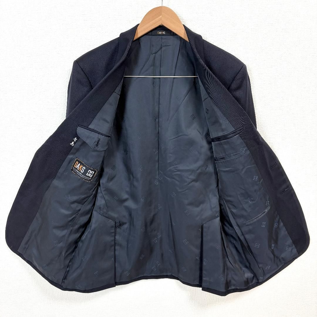 DAKS テーラードジャケット 金ボタン メンズ 96AB5 ネイビー 無地