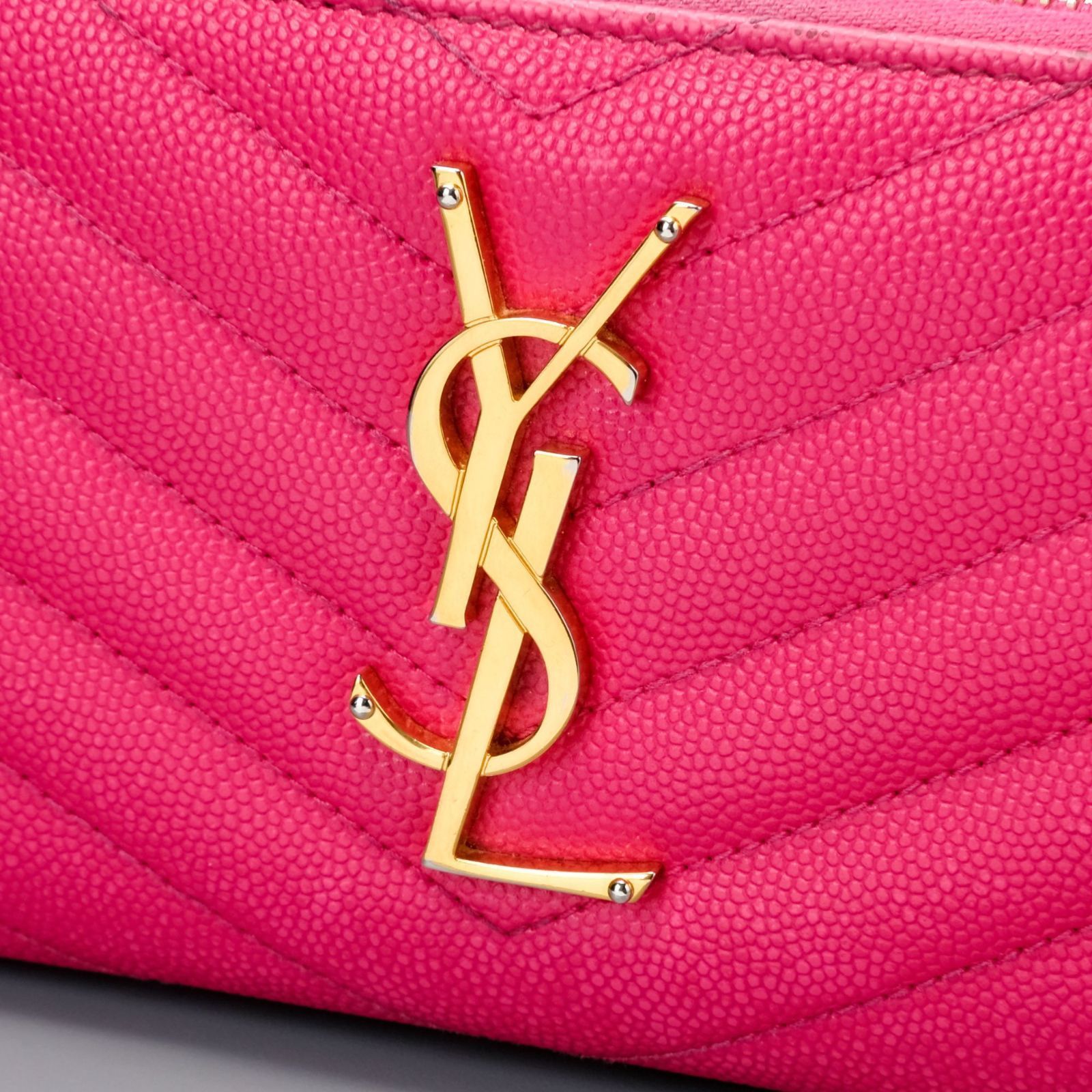 YSL サンローラン 長財布 ピンク ゴールド金具 カード12枚 YSL サンローラン 長財布 ピンク ゴールド金具 カード12枚 YSL サン