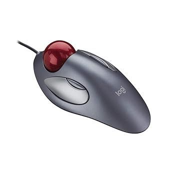 Logicool ロジクール TM-150r トラックマン マーブル 有線 マウス トラックボール 左右対称型 USB 4ボタン 国内正規品 3年間無償