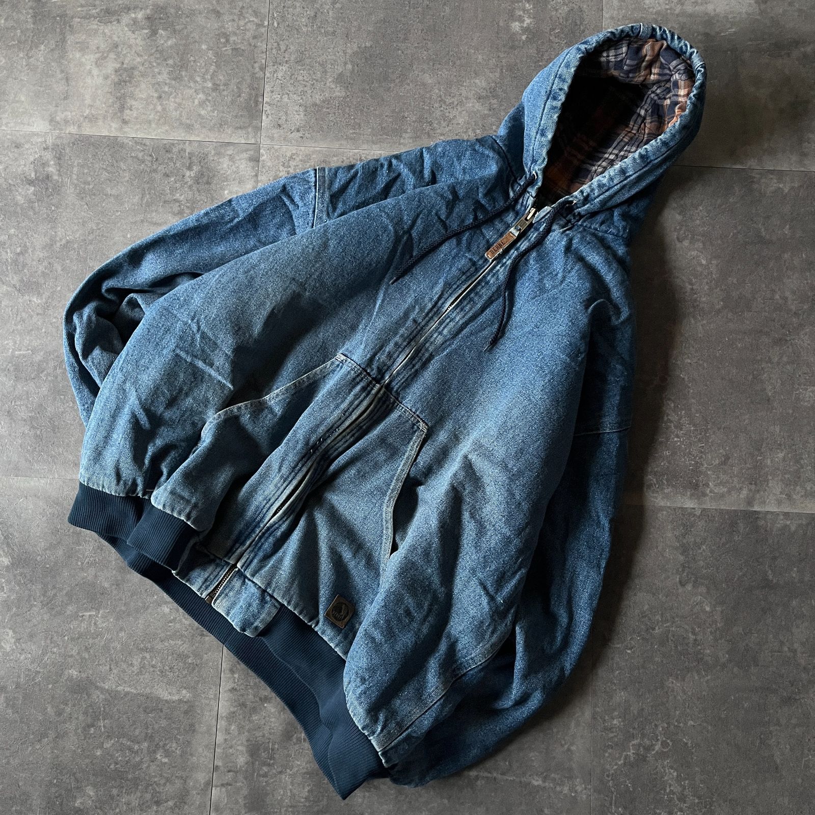00s BERNE アクティブジャケット フード 青 3XL A630 デニム - メルカリ