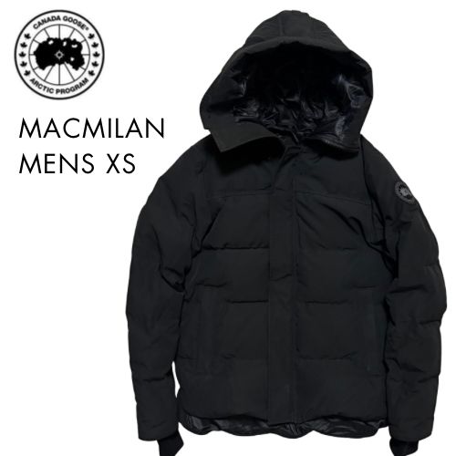 カナダグース マクミランパーカ メンズXS 黒 ブラック ダウン ナイロン