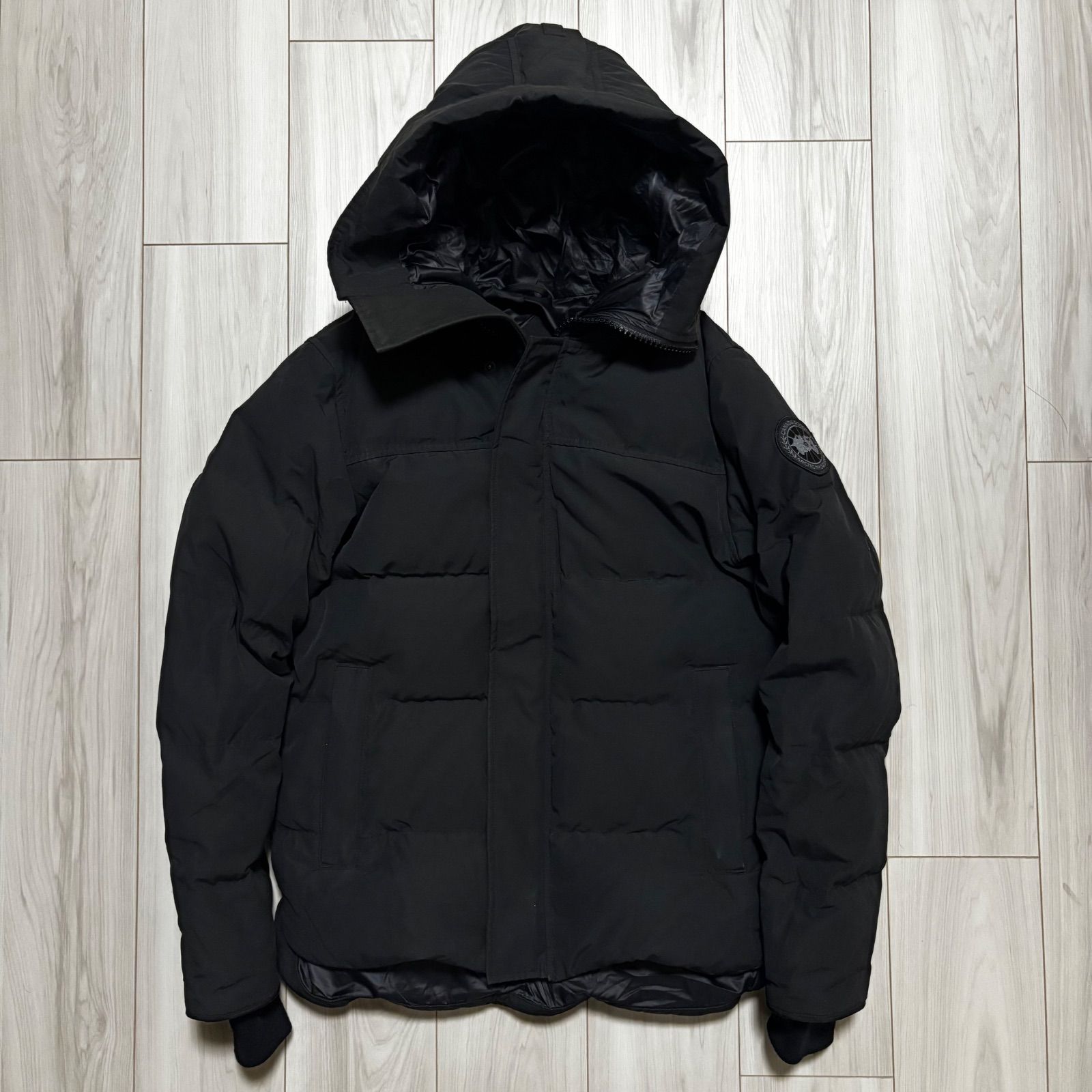カナダグース マクミランパーカ メンズXS 黒 ブラック ダウン ナイロン