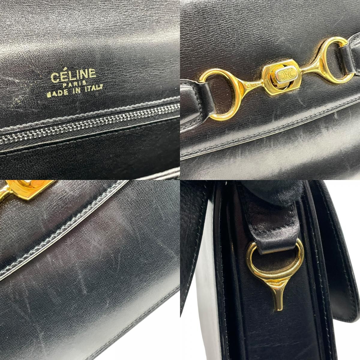 CELINE セリーヌ トリオンフ ヴィンテージ ショルダーバッグ ボックス