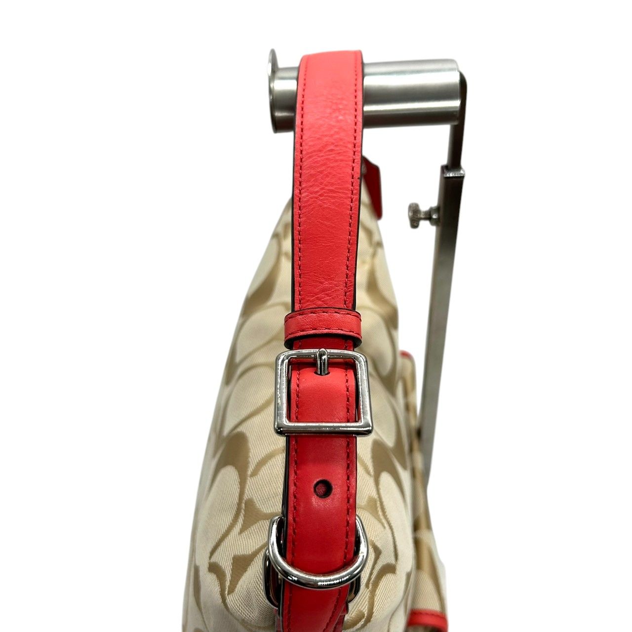 【未使用級】コーチ　ショルダーバッグ　レガシー　ターンロック　シグネチャー　茶系 COACH（コーチ） KAY ターンロック 2WAY シグネチャー レザー