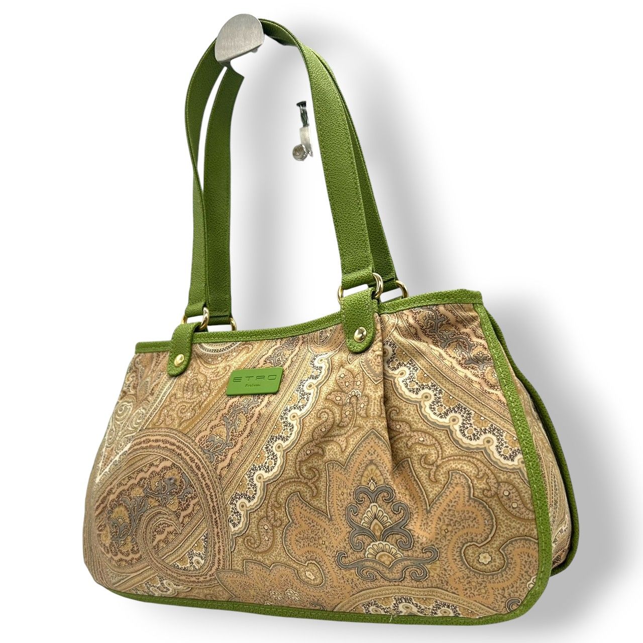 美品 エトロ ETRO ハンドバッグ トートバッグ ペイズリー柄 総柄 