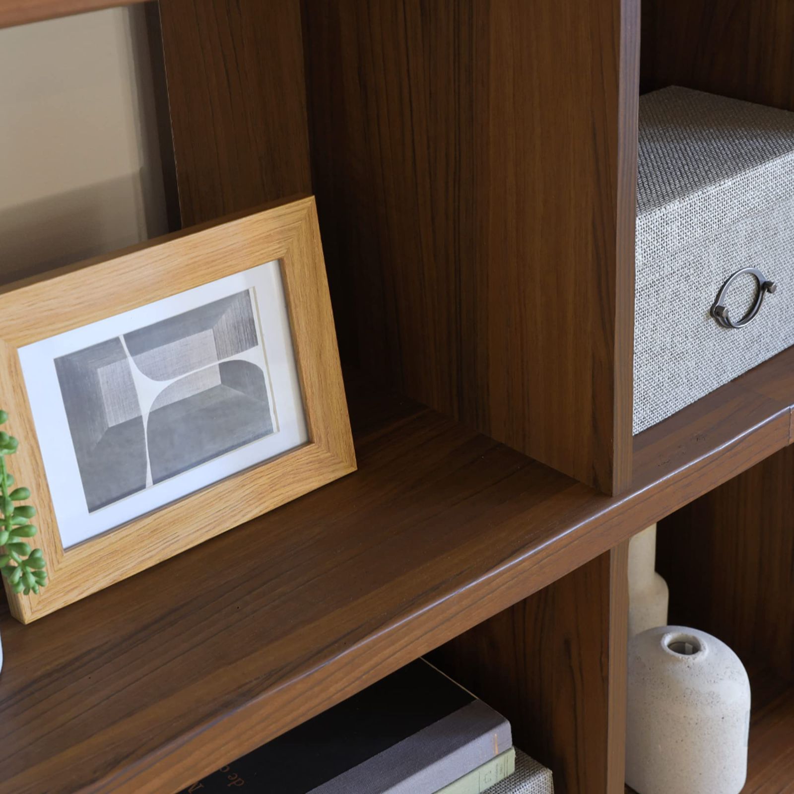 在庫セール】ダークブラウン 幅82.0 中央の棚は20kgの耐荷重 高さ112.4