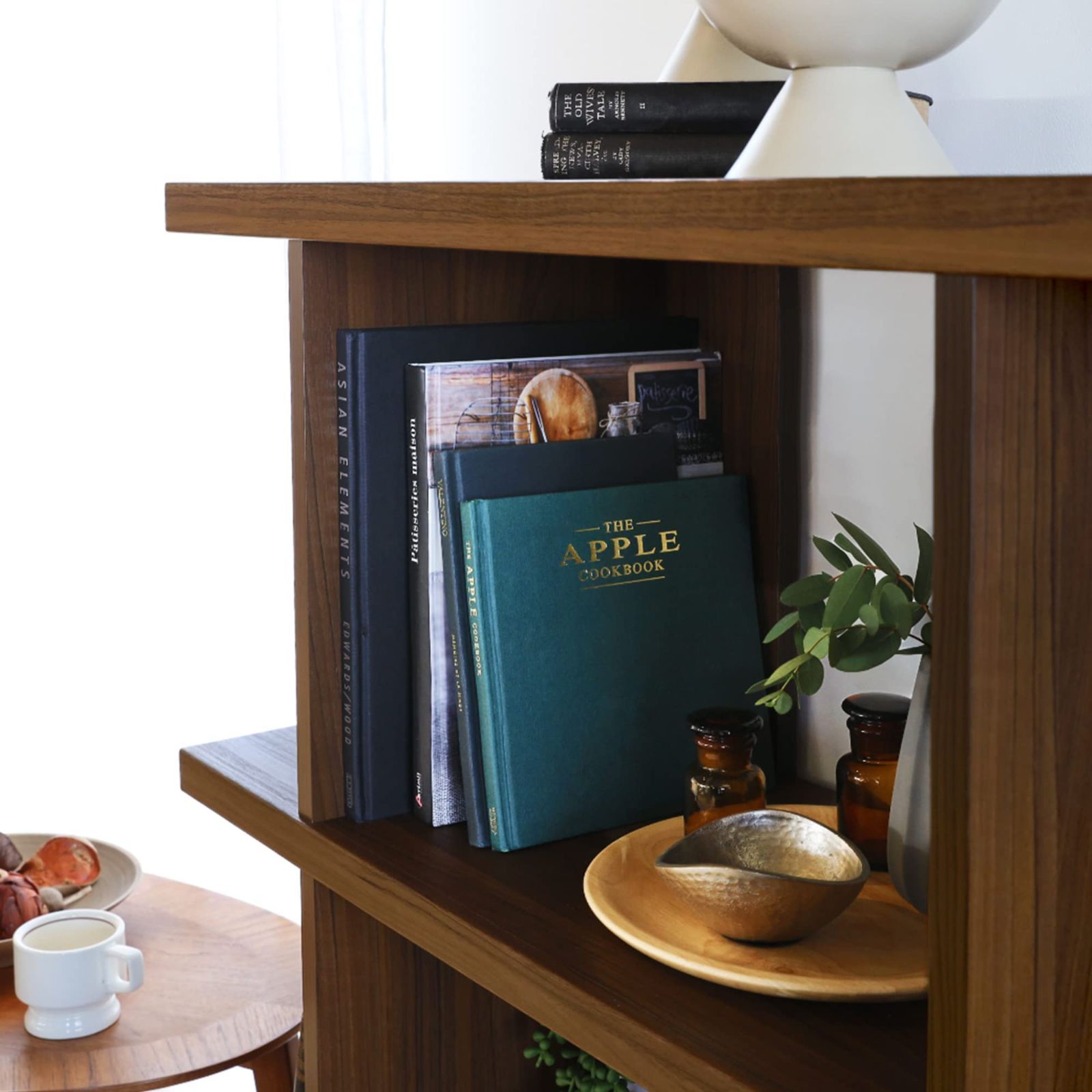 在庫セール】ダークブラウン 幅82.0 中央の棚は20kgの耐荷重 高さ112.4