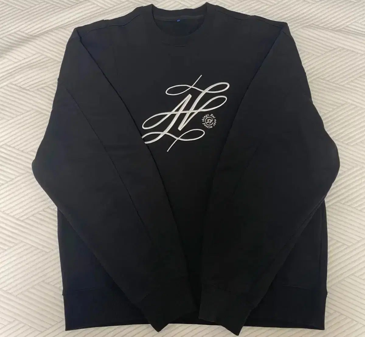 ADER ERROR アーダーエラー 댄시 ロゴ ブラック スウェット