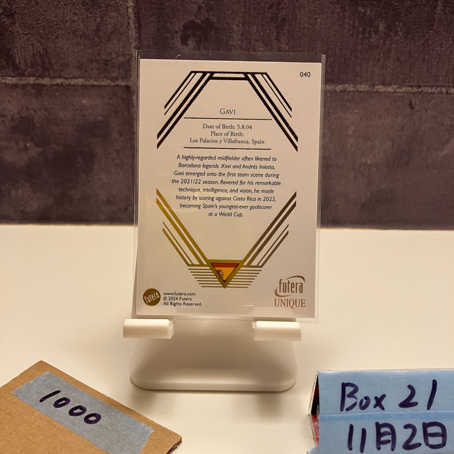 2024 Futera Unique Gavi FC Barcelona Midfielder カード - メルカリ