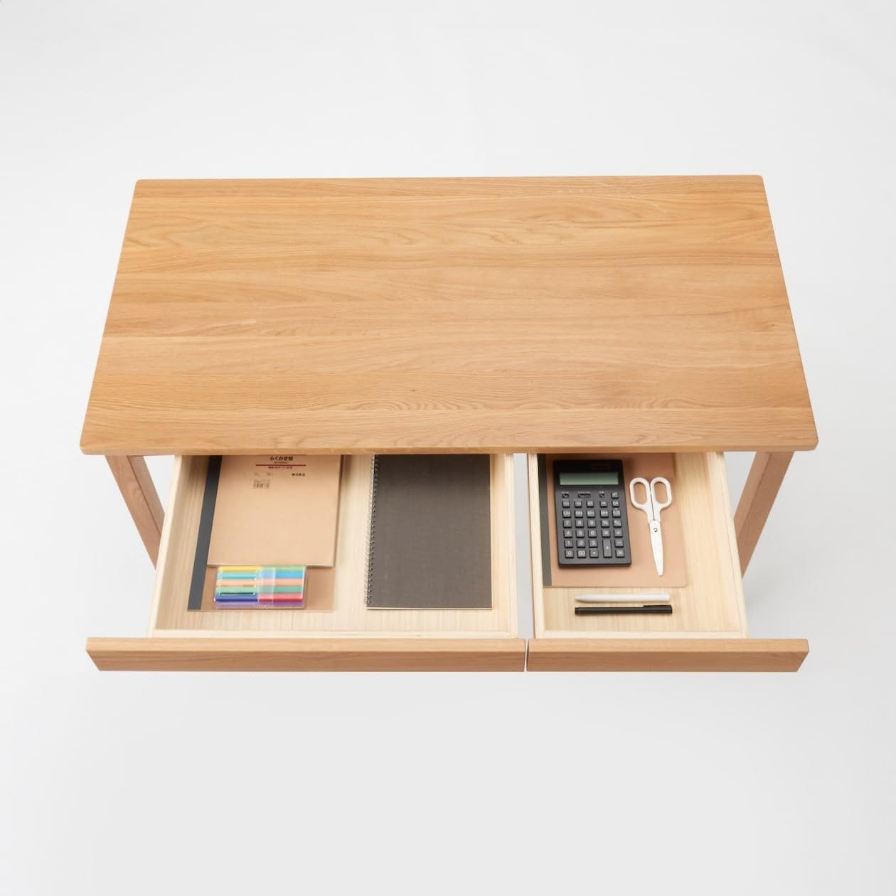 特価セール】無印良品 木製デスク オーク材 幅110×奥行55×高さ70cm