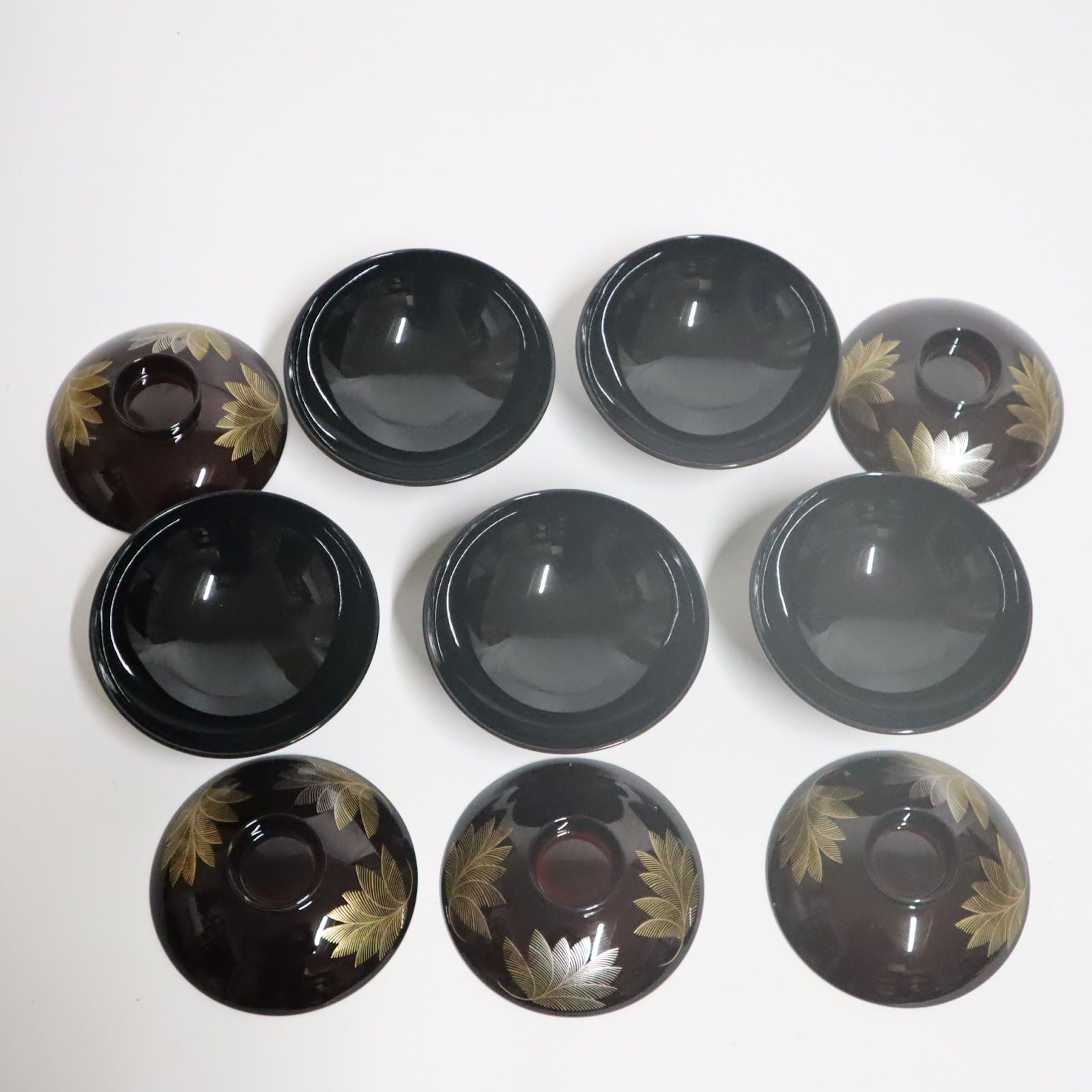 蓋付き椀 汁椀 5客セット 漆器 和食器 金蒔絵 吸物椀 雑煮椀 黒 溜塗り