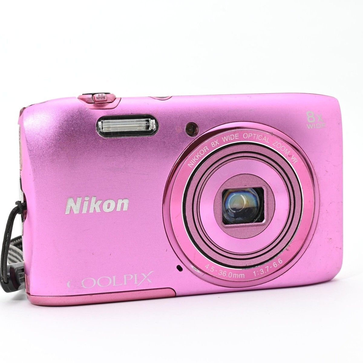 【美品】Nikon COOLPIX S3600 ピンク　ニコン　外箱付属品付き Nikon COOLPIX S3600購入時の箱付き 美品】Nikon COOLPIX S3600 ピンク