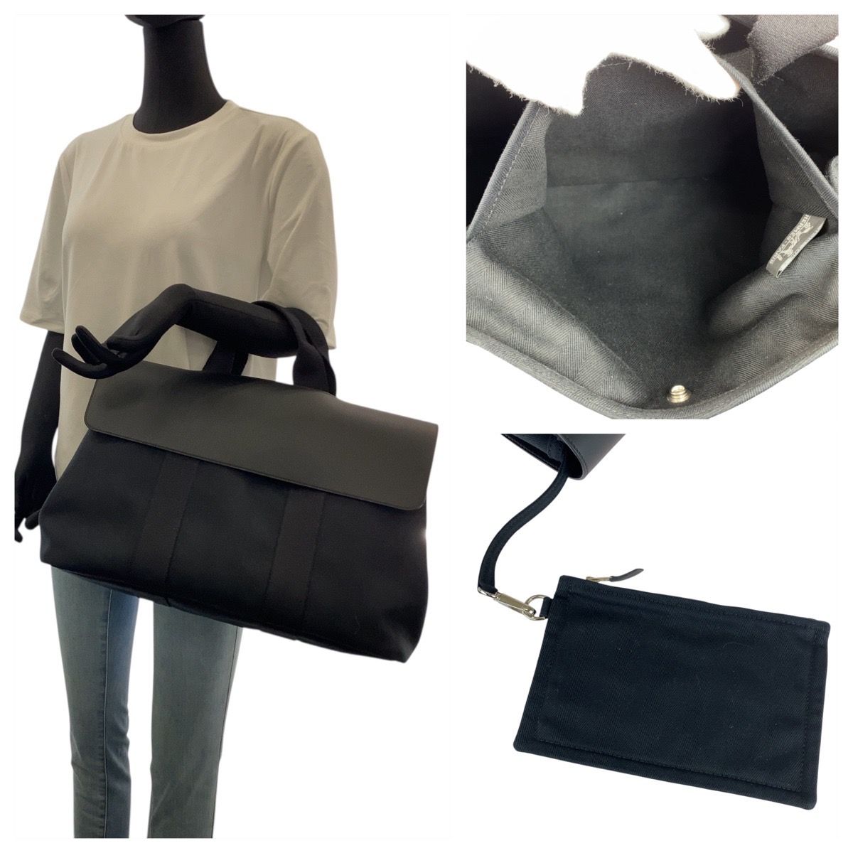 超美品 HERMES エルメス ヴァルパライソMM ブラック 黒 シルバー金具