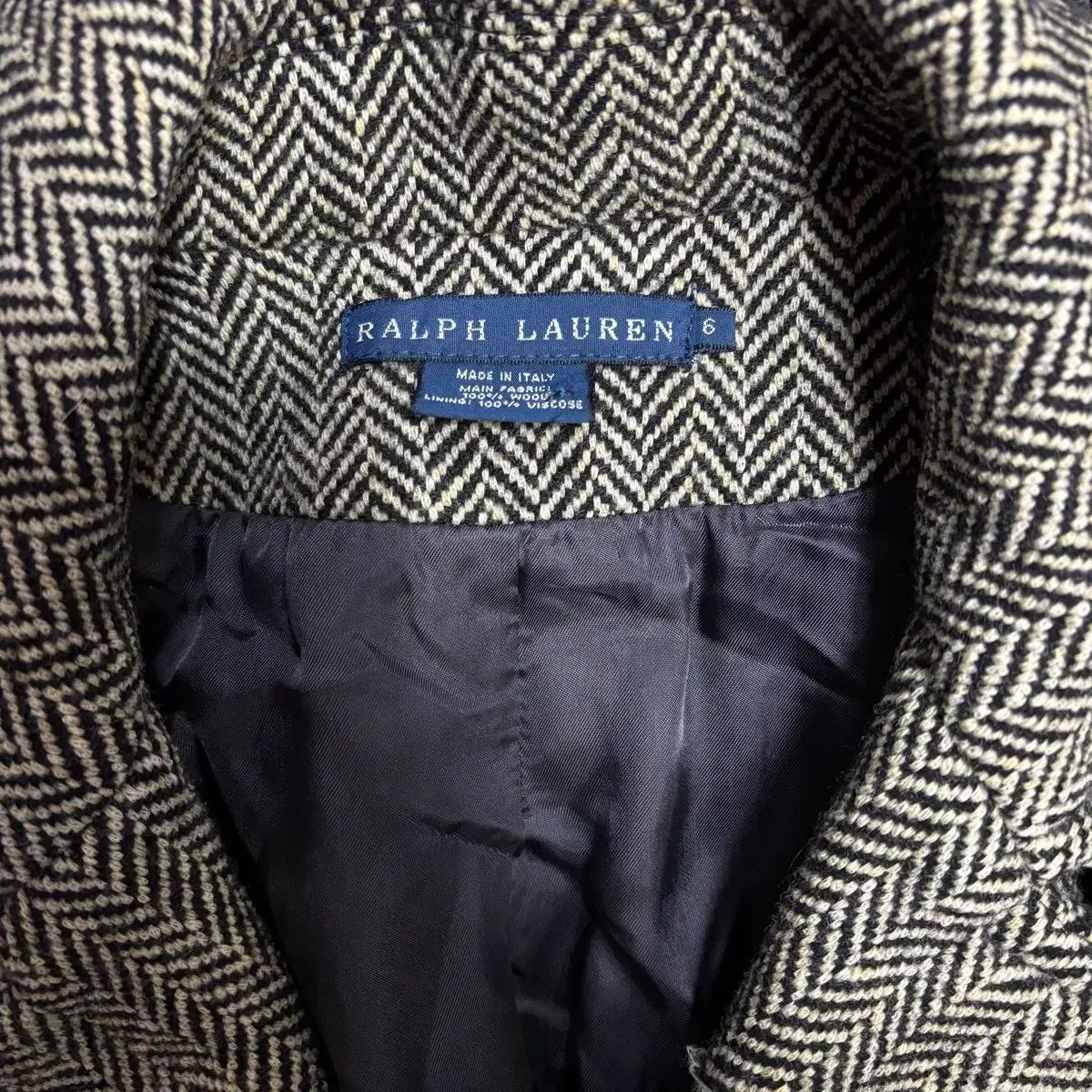 ポロラルフローレン 百貨店購入 ヘリンボーン ロングコート ダブル