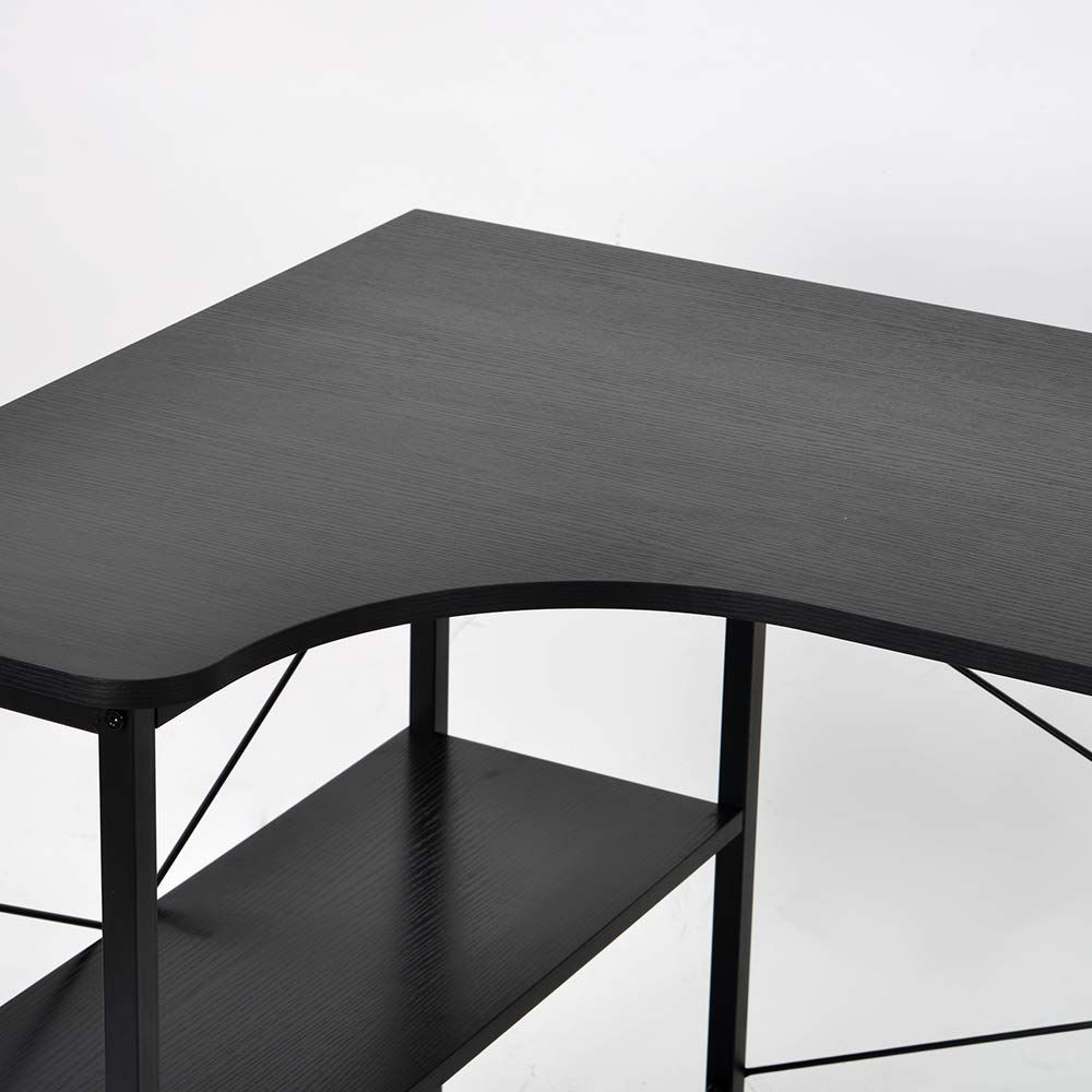 特価セール】2段ラック付 机 120cm デスク ミシン台 シェルフ付き