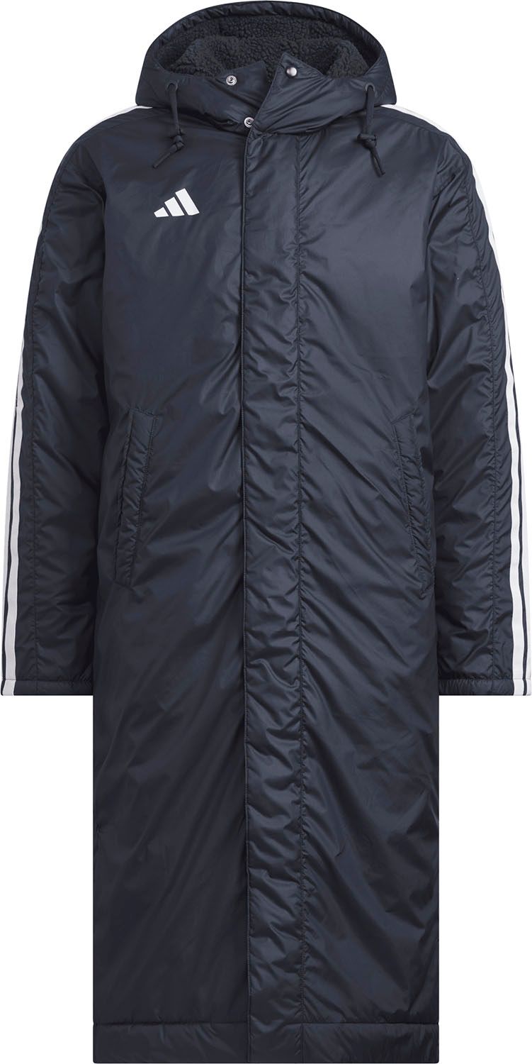 アディダス adidas スリーストライプス ルーズフィット ロング ボアコート メンズ レディース 男性 女性 アウター 上着 ジャンパー 耐久性 暖かい 防風 機能性 防寒着 BW566 KA1303 レジェンドインク/ホ