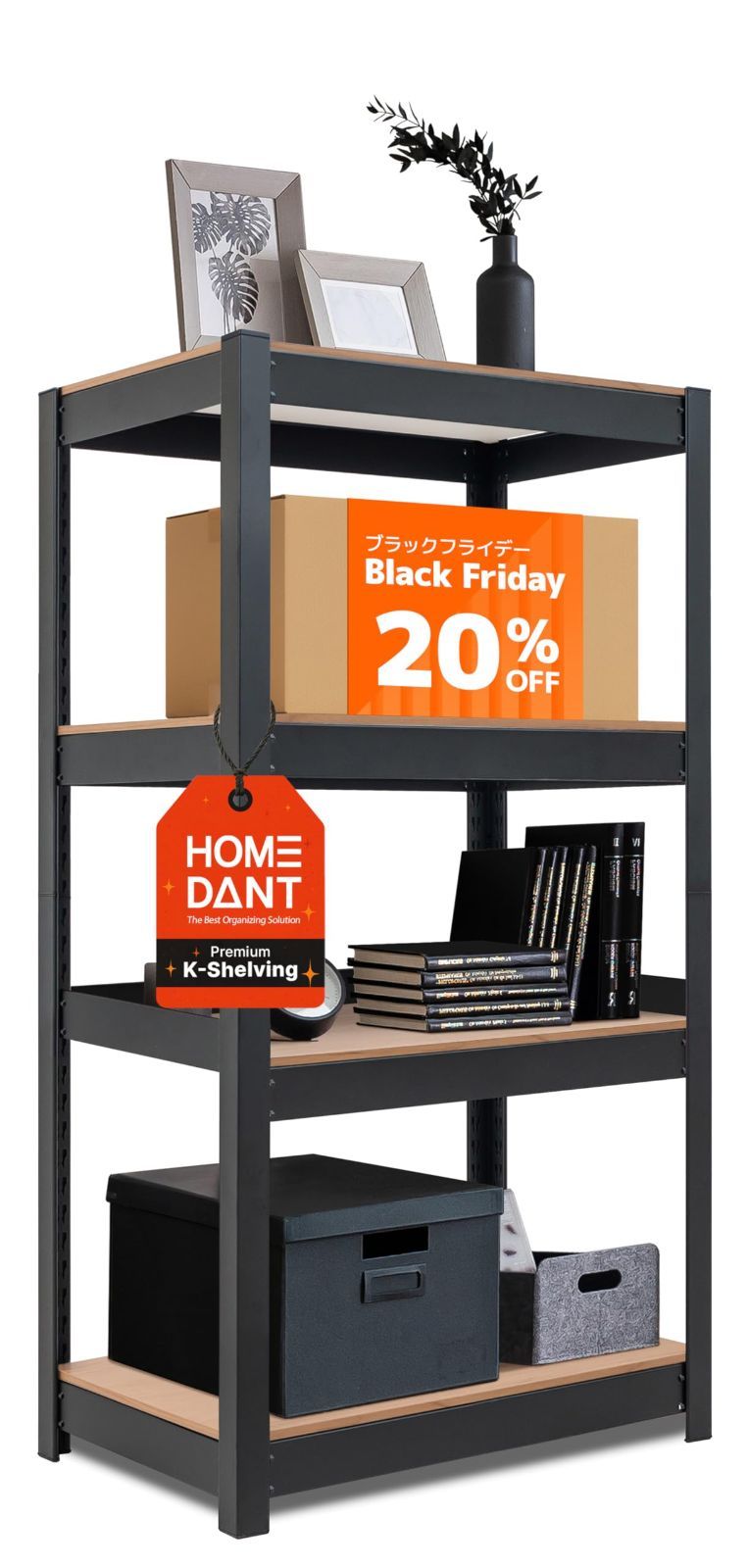 在庫処分】スチールラック ラミネート キッチン 4段 幅60 奥行40 組立