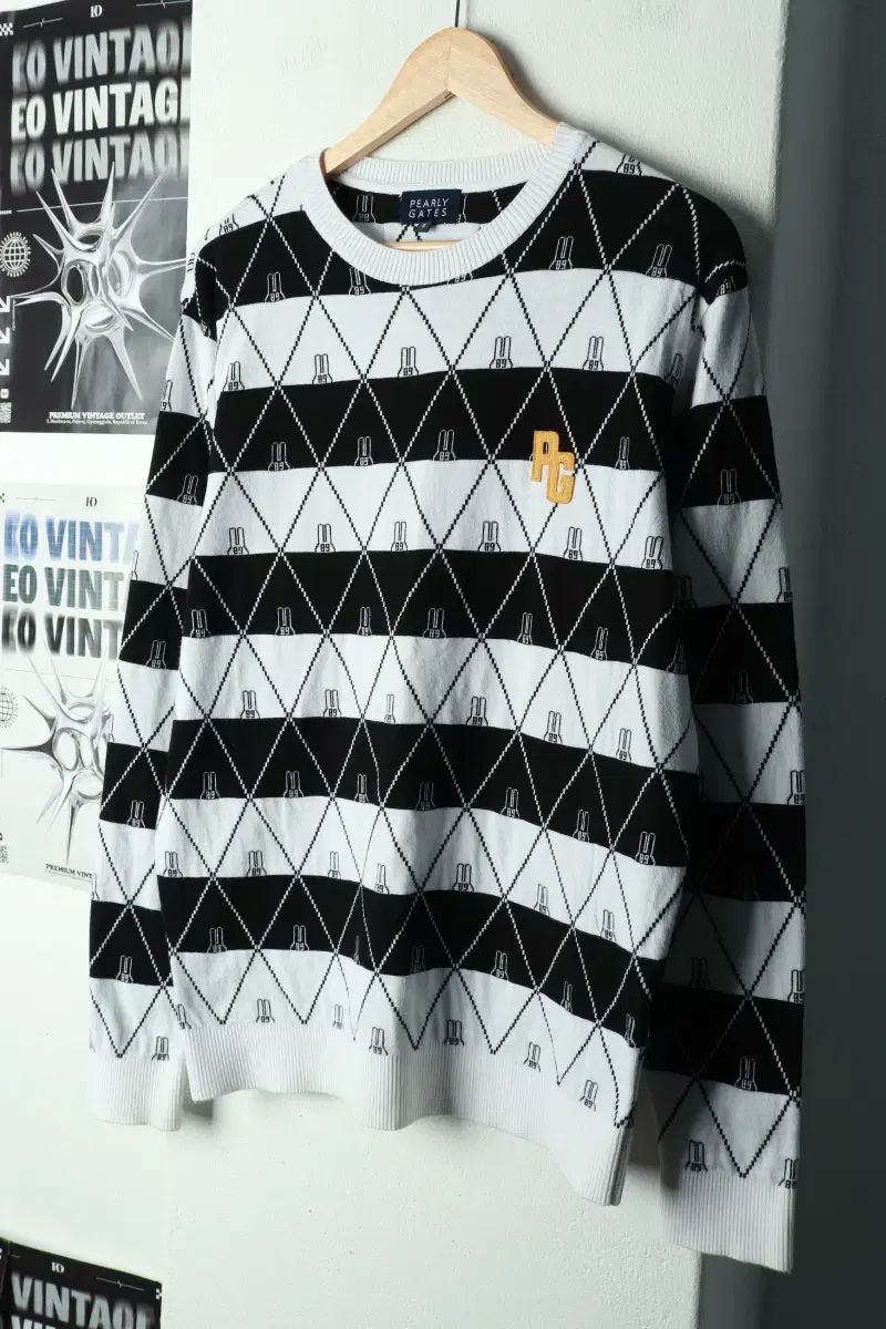 L-XL) パーリーゲイツ ニット ゴルフ アーガイル-1693C - メルカリ