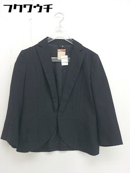 ◇ BACCA バッカ TOMORROWLAND 七分袖 ジャケット サイズ38 ブラック