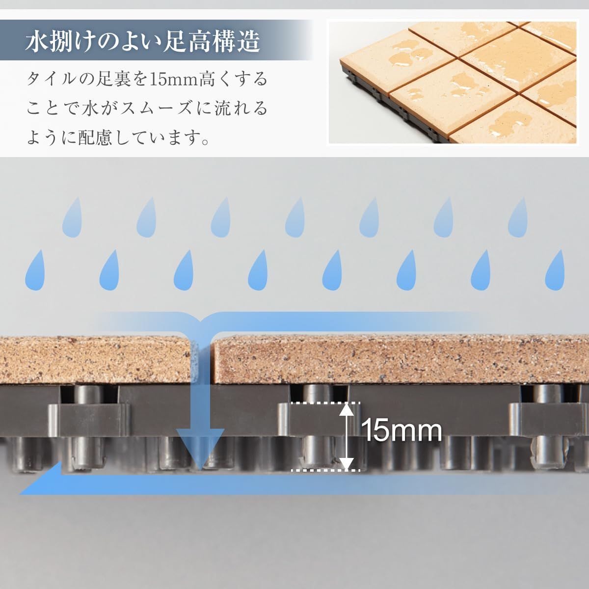 屋外用ジョイントタイル バーセア MUシリーズ セット 300角 TOTO ベイクシェンナ