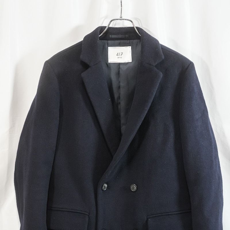 417 ÉDIFICE エディフィス ダブルチェスターコート ロング ウール